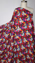 Artlux ~ 'Damson' Multi | Navy Marocaine Viscose Crepe ~ Made in Italy ~ *Clearance Sale 30% Off